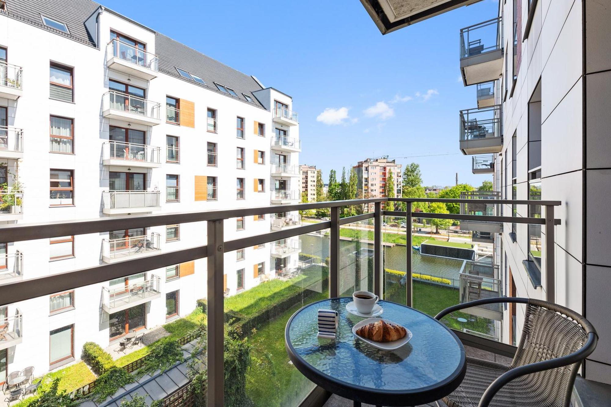 Nowa Motlawa Spa, Pool, Gym & Parking By Downtown Apartments Gdansk Exterior foto